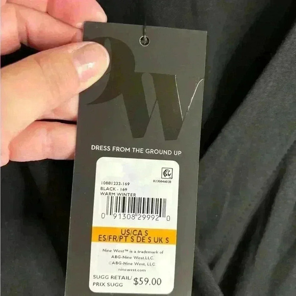 New with tags, womens size small Nine West wrap top/shirt, #B185 - Picture 6 of 8